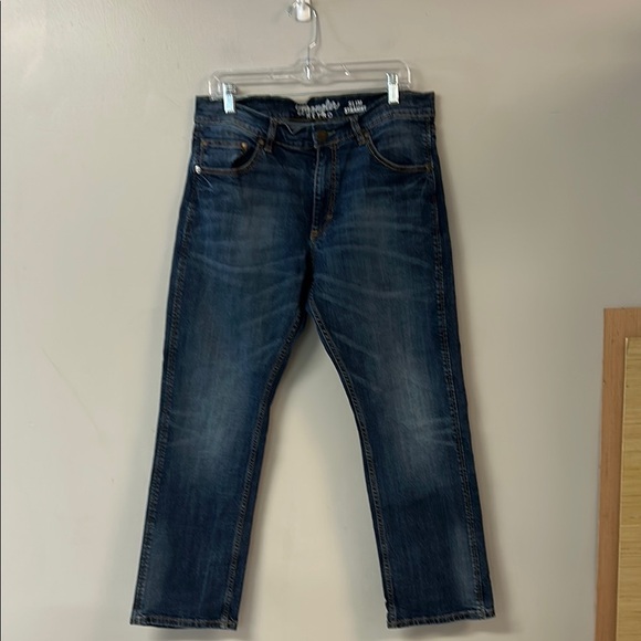Wrangler Blue Straight-Leg Jeans - Picture 1 of 5